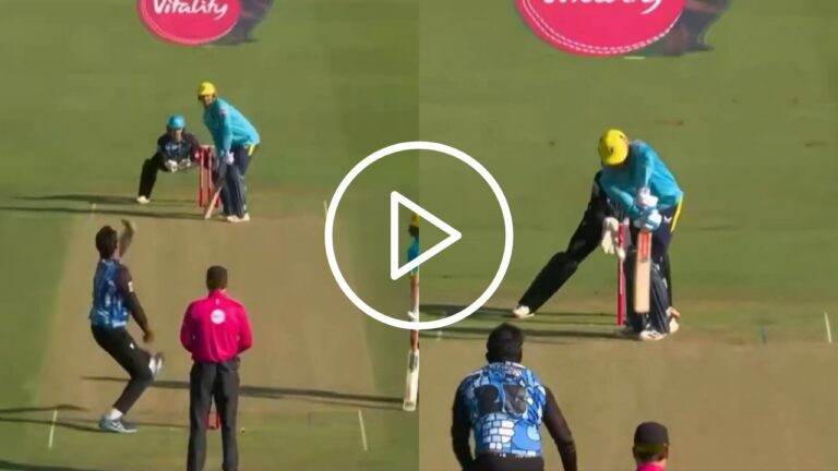Watch- Pakistan’s Forgotten Spinner Outfoxes Warwickshire Captain In T20 Blast – اسامہ میر کی شاندار کارکردگی: وائٹالٹی بلاسٹ میں لیگ اسپنر کا جادو