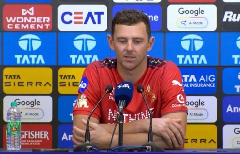 IPL 2026: جوش ہیزل ووڈ کی شاندار باؤلنگ، آر سی بی کی فتح میں کلیدی کردار